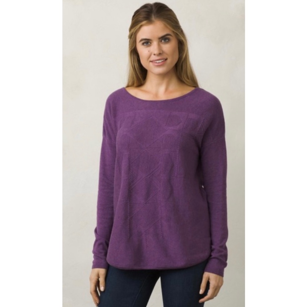 Prana Stacia Sweater in Purple Size Large